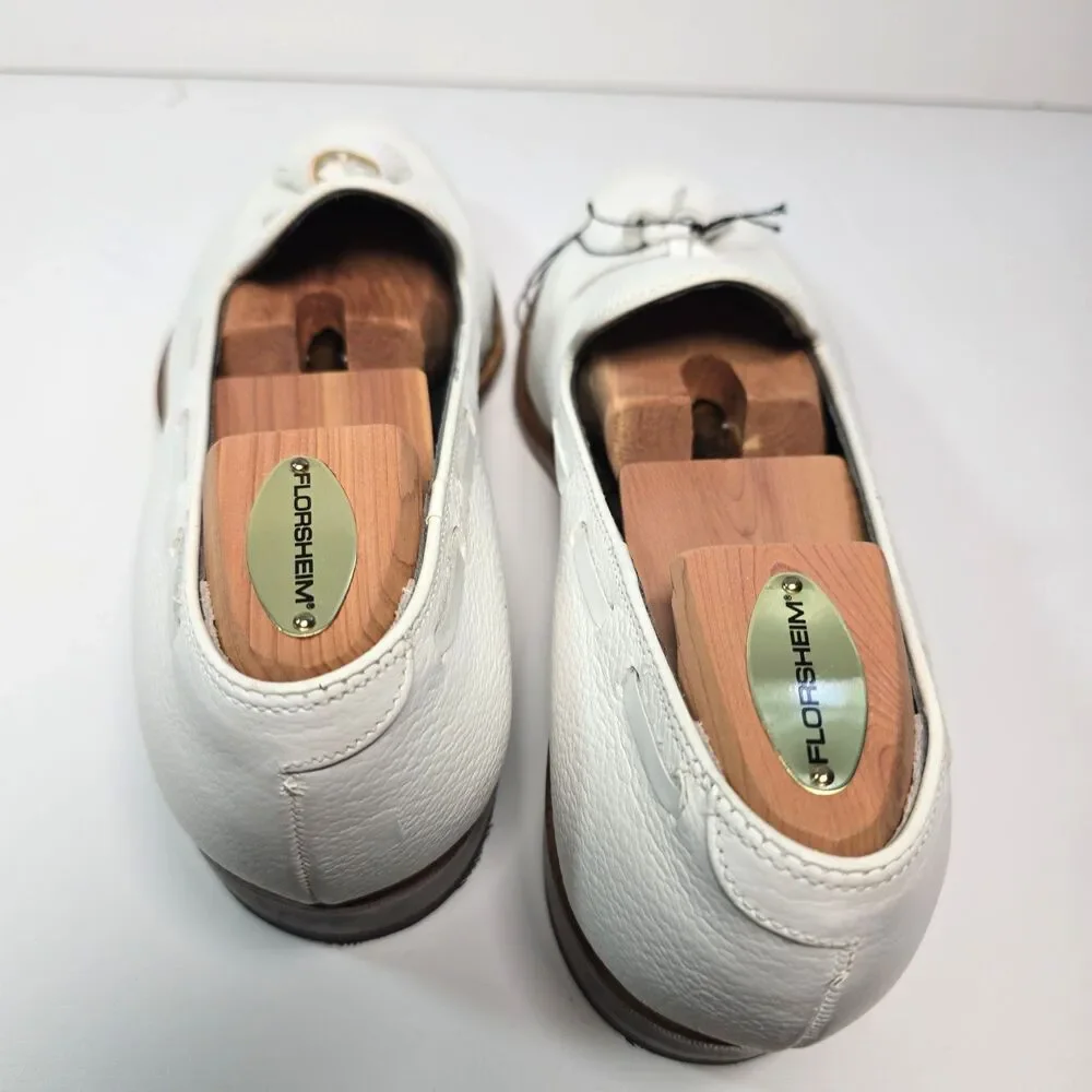 FootJoy Classics Dress Shoes 73486 White Tassel Loafers Men's 8.5 D USA 73486